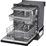 LG - 24" Front Control Dishwasher, 48 dBA, QuadWash, EasyRack Plus, 3rd Rack - LDFN4542B