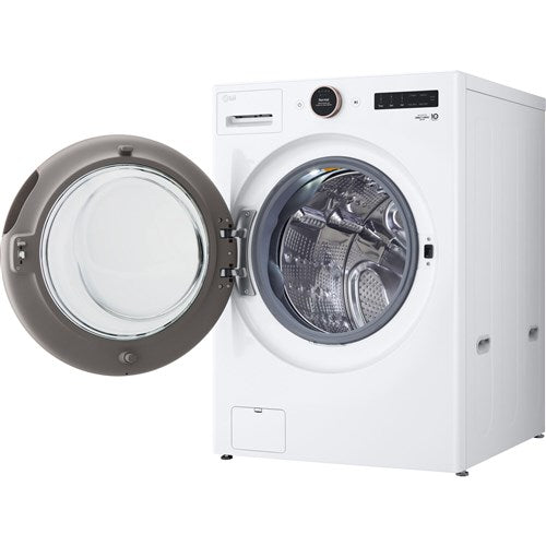 LG - 5.0 CF Ultra Large Capacity Front Load Washer, TurboWash360, Steam, Wifi - WM6500HWA