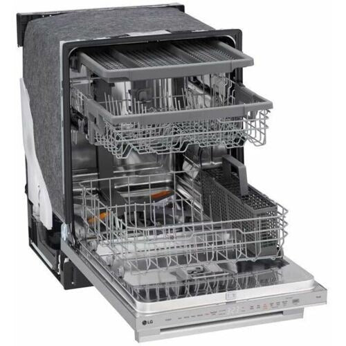 LG - 24" Top Control Dishwasher with New Towel Bar, 1HR Cycle, 46 dB,3rd Rack - LDTH555NS