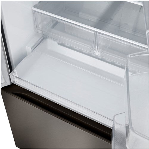 LG - 25 CF Standard Depth Max French Door with Dual Handle, 33 Wide, Dual Ice - LF25H6330D