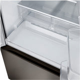 LG - 25 CF Standard Depth Max French Door with Dual Handle, 33 Wide, Dual Ice - LF25H6330D