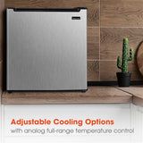 Magic Chef - 1.7-cu. ft. Mini Fridge in Stainless Steel - HMAR170STE