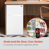 Magic Chef - 3.1-cu. ft. Mini Refrigerator with Top Freezer in White - HMDR310WE