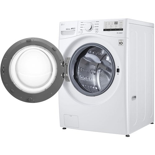LG - 4.5 CF Front Load Washer (WM3400CW) & 7.4 CF Electric Dryer (DLE3400W) - WM3400CW-E-KIT