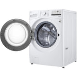 LG - 4.5 CF Front Load Washer (WM3400CW) & 7.4 CF Electric Dryer (DLE3400W) - WM3400CW-E-KIT