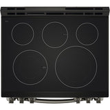 LG - 6.3 CF Electric Single Oven Slide-In Range, Air Fry, ThinQ, Self Clean - LSEL6333D