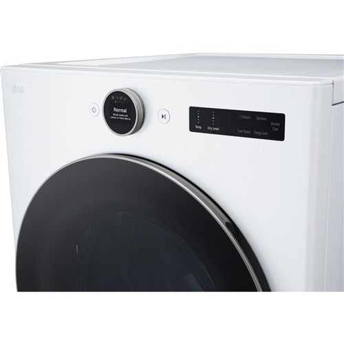 LG - 7.4 CF Ultra Large Capacity Electric Dryer w/ Sensor Dry and TurboSteam - DLEX5500W