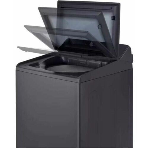 LG - 5.5 CF Top Load Washer,LCD Digital Dial Control,TurboWash3D,Easy Unload - WT8600CB