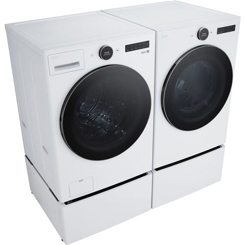 LG - 4.5 CF Front Load Washer (WM5500HWA) & 7.4 CF Electric Dryer (DLEX5500W) - WM5500HWA-E-KIT