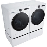 LG - 4.5 CF Front Load Washer (WM5500HWA) & 7.4 CF Electric Dryer (DLEX5500W) - WM5500HWA-E-KIT