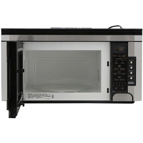 Sharp 1.5 Cu. Ft. 1000W Over-the-Range Microwave Oven with Concealed Control Panel in Stainless Steel