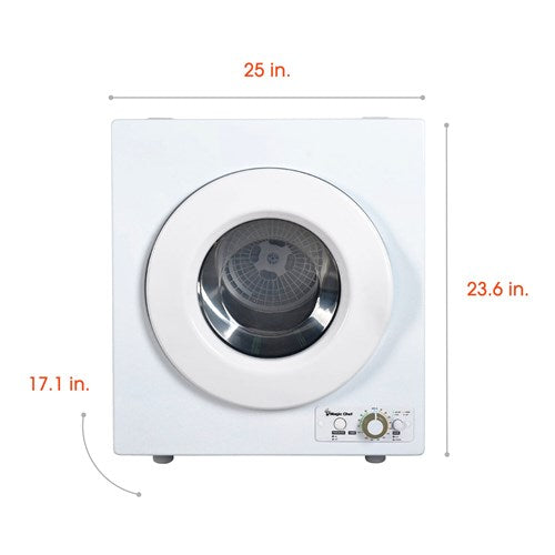 Magic Chef - 2.6 Cu Ft Compact Dryer - MCSDRY1S