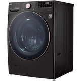 LG - 4.5 CF Front Load Washer (WM4000HBA) & 7.4 CF Gas Dryer (DLGX4001B) - WM4000HBA-G-KIT
