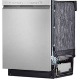 LG - 24" Front Control Dishwasher, 48 dBA, QuadWash, EasyRack Plus, 3rd Rack - LDFN4542S