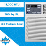 KINGHOME - 15,000 BTU Window Air Conditioner with Electronic Controls, Energy Star | KHW15BTE