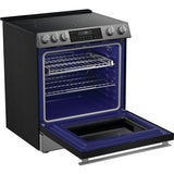 Sharp - 6.3 CF / 30" Electric Slide-In Range, Convection, AirFry - SSR3065JS
