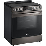LG - 6.3 CF Electric Single Oven Slide-In Range, Air Fry, ThinQ, Self Clean - LSEL6333D