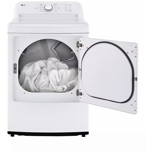 LG - 4.1 CF Top Load Washer (WT6105CW) & 7.3 CF Gas Dryer (DLG6101W) - WT6105CW-G-KIT