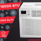AMANA - 18,000 BTU Window AC with Electronic Controls | AMAP182CW