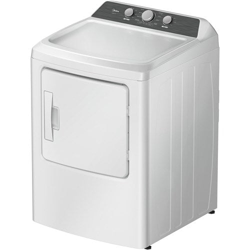 Midea - 6.7 CF Gas Dryer, Sensor Dry - MLTG41N1BWW
