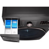 LG - 4.5 CF Front Load Washer (WM4000HBA) & 7.4 CF Gas Dryer (DLGX4001B) - WM4000HBA-G-KIT