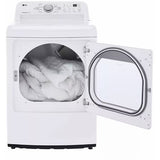 LG - 4.8 Top Load Washer (WT7155CW) & 7.3 CF Gas Dryer (DLG7151W) - WT7155CW-G-KIT