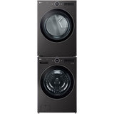 LG - 5.0 CF Front Load Washer (WM6700HBA) + 7.4 CF Electric Dryer (DLEX6700B) - WM6700HBA-E-KIT
