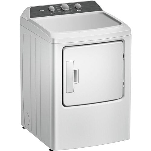 Midea - 6.7 CF Gas Dryer, Sensor Dry - MLTG41N1BWW