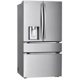 LG - 25 CF Counter Depth Max French Door with Dual Handle, Convertible Drawer - LF25G8330S