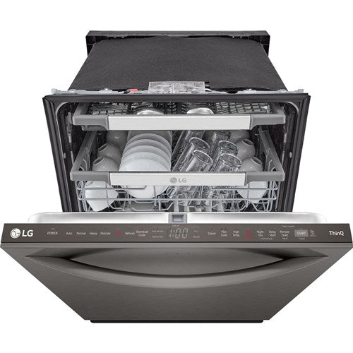 LG - 24" Top Control Dishwasher, 42dB, Smart WiFi, QuadWash Pro, Dynamic Dry - LDTH7972D