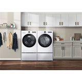 LG - 7.4 CF Ultra Large Capacity Gas Dryer w/ Sensor Dry, TurboSteam, Wi-Fi - DLGX6501W