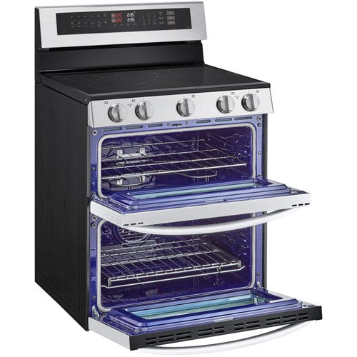 LG - 7.3 CF / 30" Double Electric Range, ProBake Convection, Air Sious Vide - LDEL7324SE
