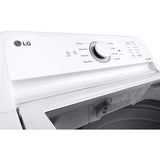 LG - 4.1 CF Ultra Large Capacity Top Load Washer, Agitator - WT6105CW