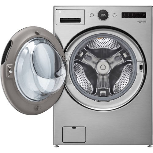 LG - 4.5 CF Ultra Large Capacity Front Load Washer with AIDD, Steam, Wi-Fi - WM5500HVA