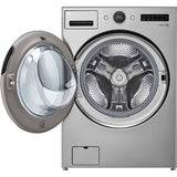 LG - 4.5 CF Ultra Large Capacity Front Load Washer with AIDD, Steam, Wi-Fi - WM5500HVA