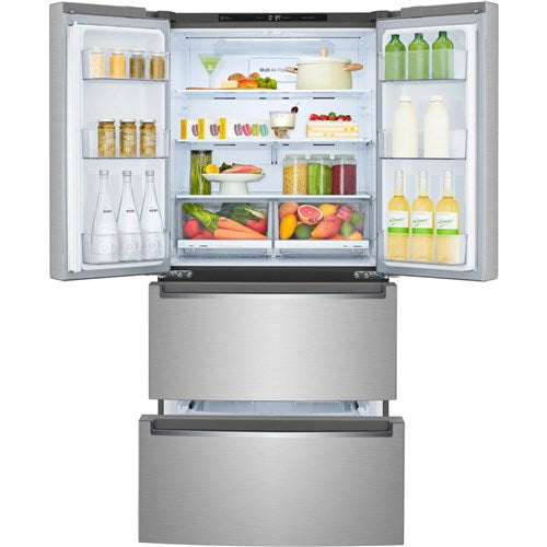 LG - 19 CF 4-Door Counter Depth French Door Refrigerator, 33" - LRMNC1803S