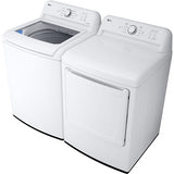 LG - 4.1 CF Top Load Washer (WT6105CW) & 7.3 CF Electric Dryer (DLE6100W) - WT6105CW-E-KIT