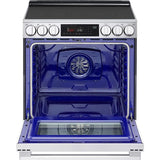 LG - 6.3 CF Smart Electric Slide-In Range,Instaview,Air Fry,ESTAR,New Handle - LSEL6335XE