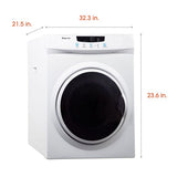 Magic Chef - 3.5 Cu Ft Compact Dryer - MCSDRY35W