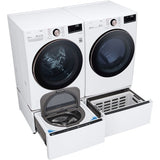 LG - 4.5 CF Front Load Washer (WM4000HWA) & 7.4 CF Electric Dryer (DLEX4000W) - WM4000HWA-E-KIT