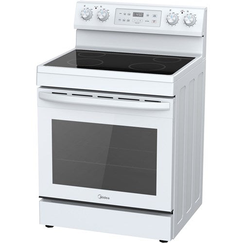 Midea - 30" Electric Range with Steam Clean - MER30S2AWW