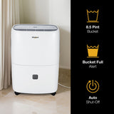 Whirlpool - 30 Pint Dehumidifier, White, E-Star, R32 - WHAD301DW