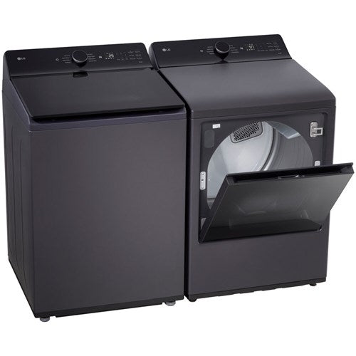 LG - 5.5 CF Top Load Washer (WT8400CB) + 7.3 CF Electric Dryer (DLE8400BE) - WT8400CB-E-KIT