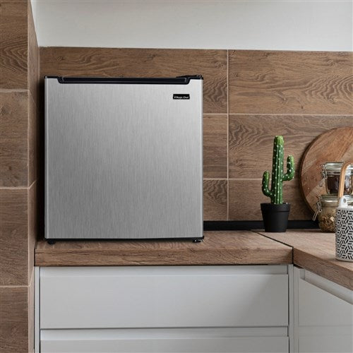 Magic Chef - 1.7-cu. ft. Mini Fridge in Stainless Steel - HMAR170STE
