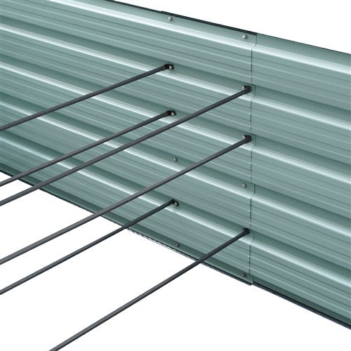 Hanover - Galvanized Steel Raised Rectangle Garden Bed 94"x35"x22" - Grey - HANRECGB-5GRY