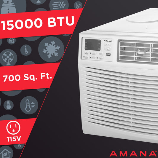 Amana - 15,000 BTU Window AC with Electronic Controls - AMAP151BW