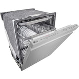 LG - 24" Top Ctrl Dishwasher, 44 dBA, 3rd Rack, TrueSteam, ThinQ - LDP6810SS