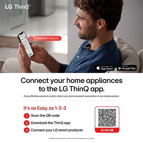 LG - 4.8 CF Top Load Agitator Washer, TurboWash3D, Wi-Fi, Easy Unload - WT8205CW