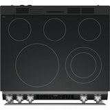 Sharp - 6.3 CF / 30" Electric Slide-In Range, Convection, AirFry - SSR3065JS