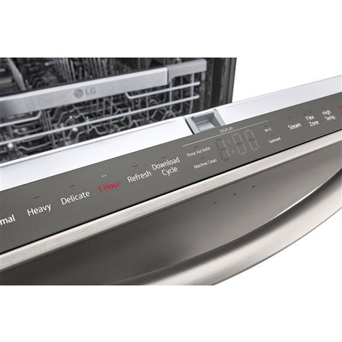 LG - 24" Top Control Dishwasher, 42dB, Smart WiFi, QuadWash Pro, Dynamic Dry - LDTH7972D
